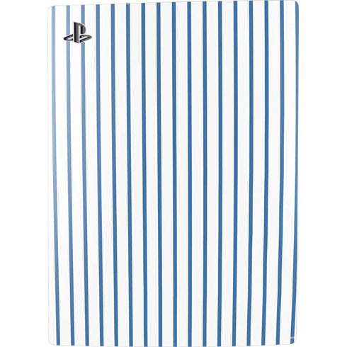 Blue and White Stripes PS5 Digital Edition Console Skin